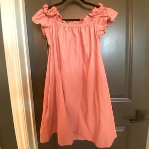 Free People Pink off shoulder Mini Dress - L